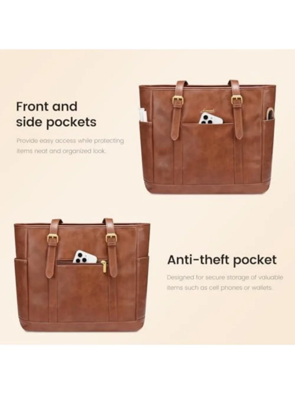 Stylish Laptop Tote Bag for Women | Versatile Work & Travel Briefcase, Office